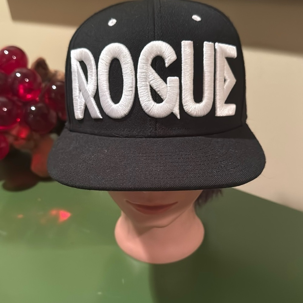 Rogue ⭐️Black hat with embroidered Rogue in white